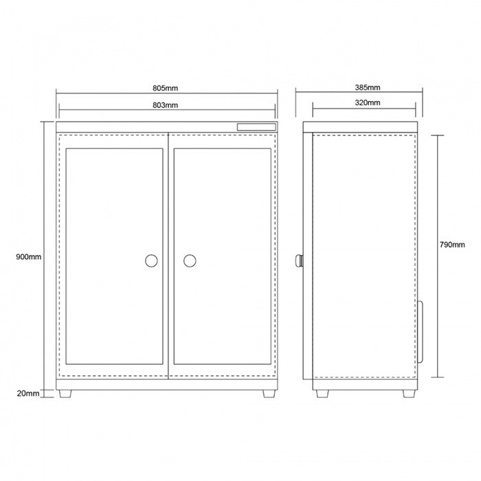 送好禮 寶藏閣 PATRON AH-205D2 AH-205D2C 雙濕度 電子中型 防潮箱 203L 5年保固 台灣製-細節圖10