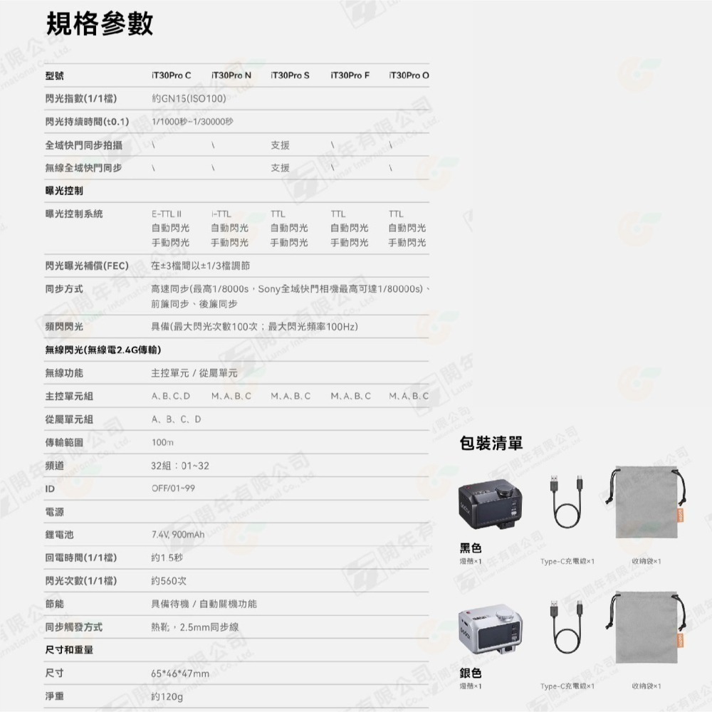 Godox iT30 Pro TTL 機頂閃燈 自動閃光燈 公司貨 Canon Nikon SONY 富士 Leica-細節圖6