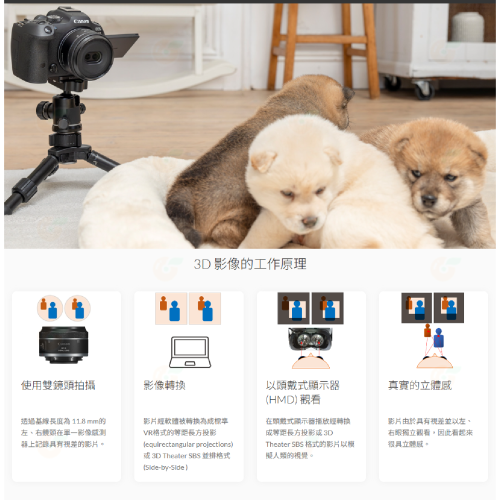 Canon RF-S 7.8mm f4 STM Dual 3D攝影鏡頭 自動對焦 台灣佳能公司貨 適用 VR創作-細節圖4