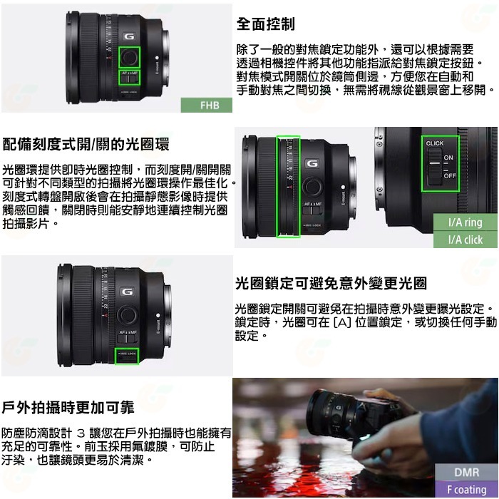 SONY SEL16F18G FE 16mm F1.8 G 大光圈超廣角定焦鏡頭 台灣索尼公司貨 全片幅-細節圖6