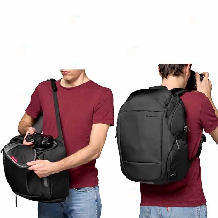 曼富圖 Manfrotto MB MA3-BP-T TRAVEL 後背相機包 III M 公司貨 可放單眼 鏡頭 腳架-細節圖5
