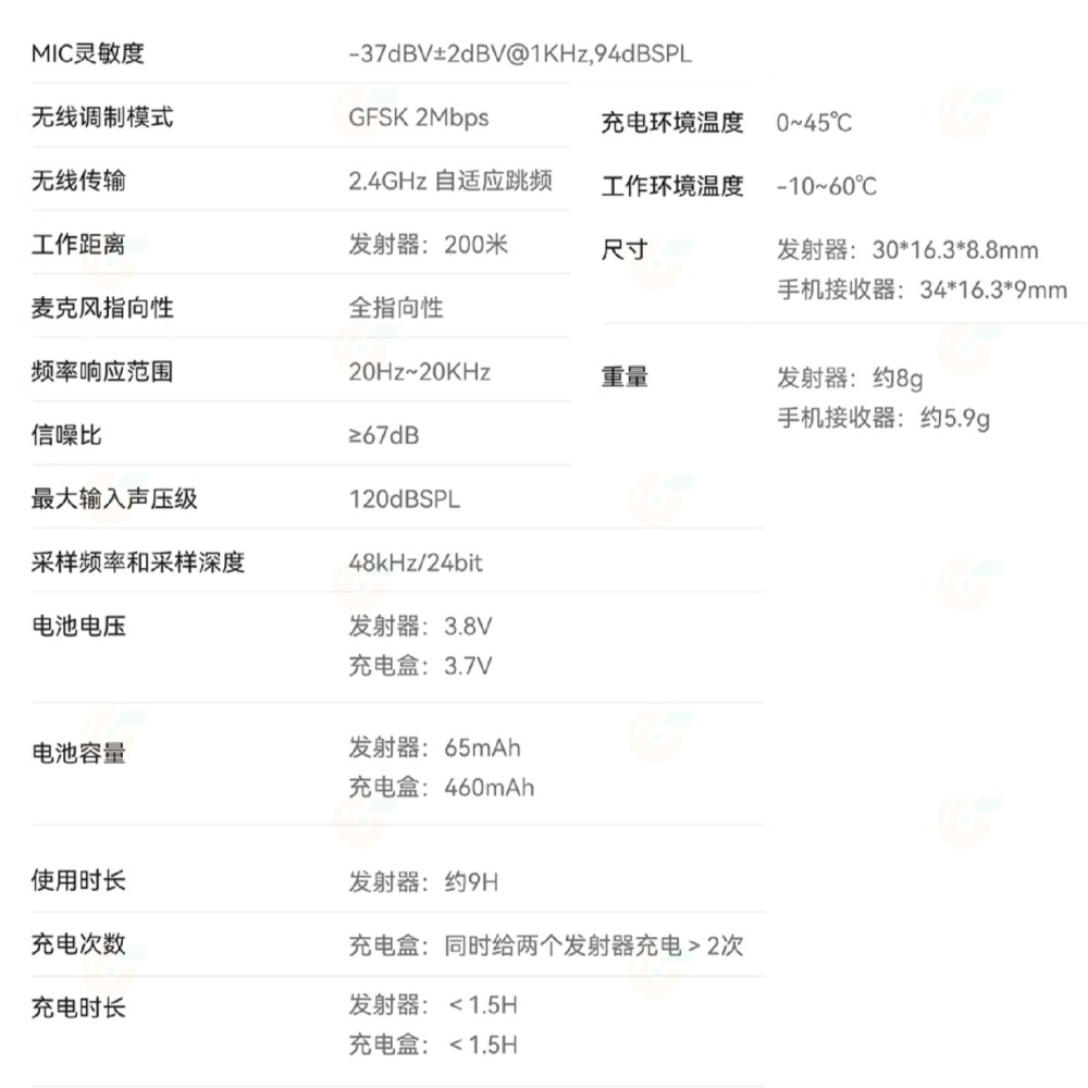 HOLLYLAND Lark A1 Combo Mini Duo type-C 蘋果 無線麥克風 全能版 一對二 降噪-細節圖8