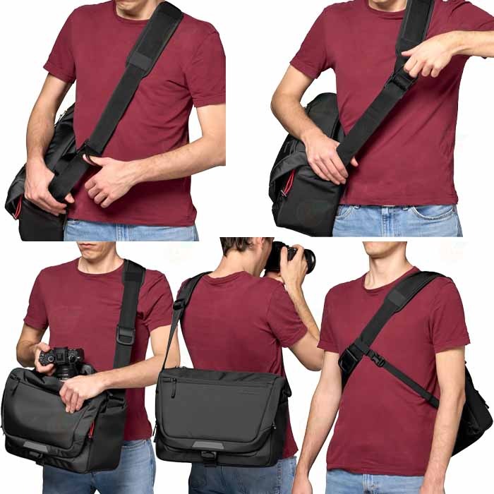 曼富圖 Manfrotto MB MA3-M-M ADVANCED 3 郵差包 斜背側背相機包 公司貨 可放單眼 鏡頭-細節圖3