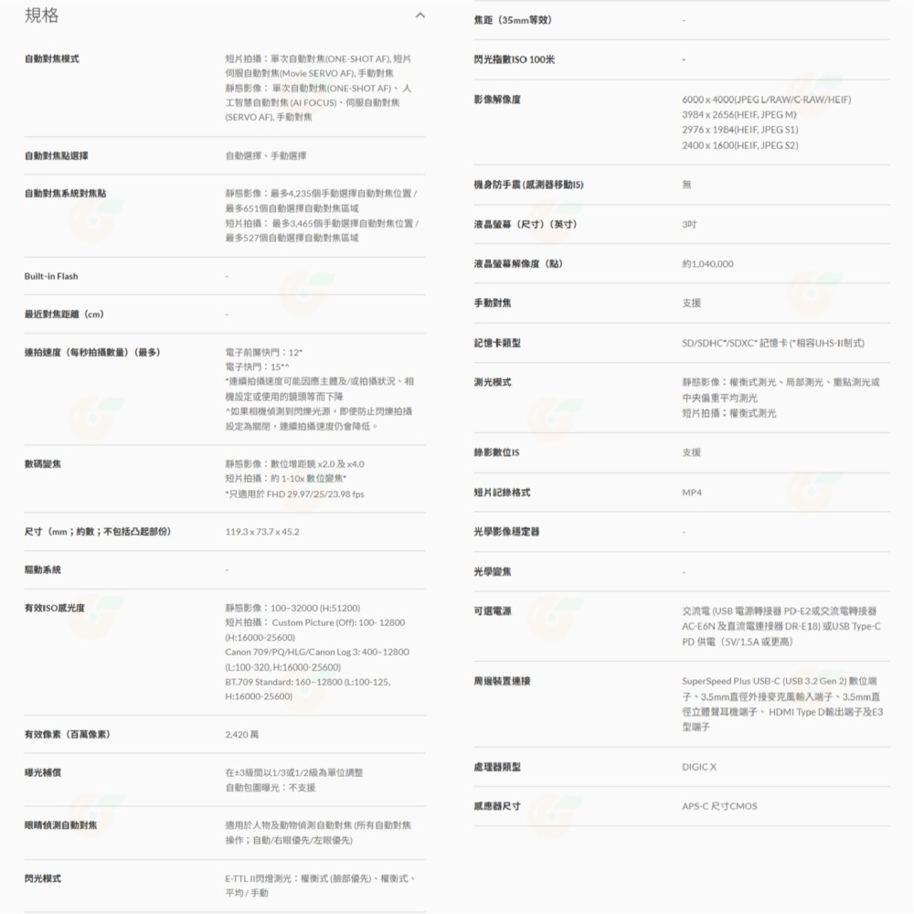 送註冊禮  Canon EOS R50 V BODY 數位單眼相機 單機身 影音 VLOG 台灣佳能公司貨 R50V-細節圖5