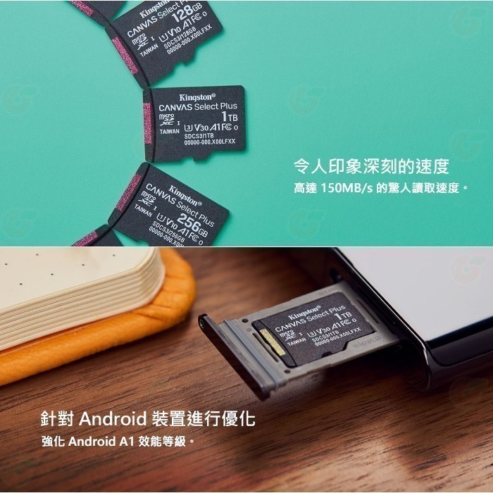 金士頓 Kingston SDCS3 microSDXC 64GB 128GB 256GB 記憶卡 公司貨 256G-細節圖5