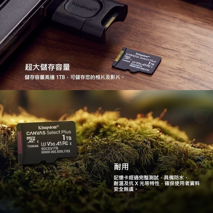金士頓 Kingston SDCS3 microSDXC 64GB 128GB 256GB 記憶卡 公司貨 256G-細節圖6