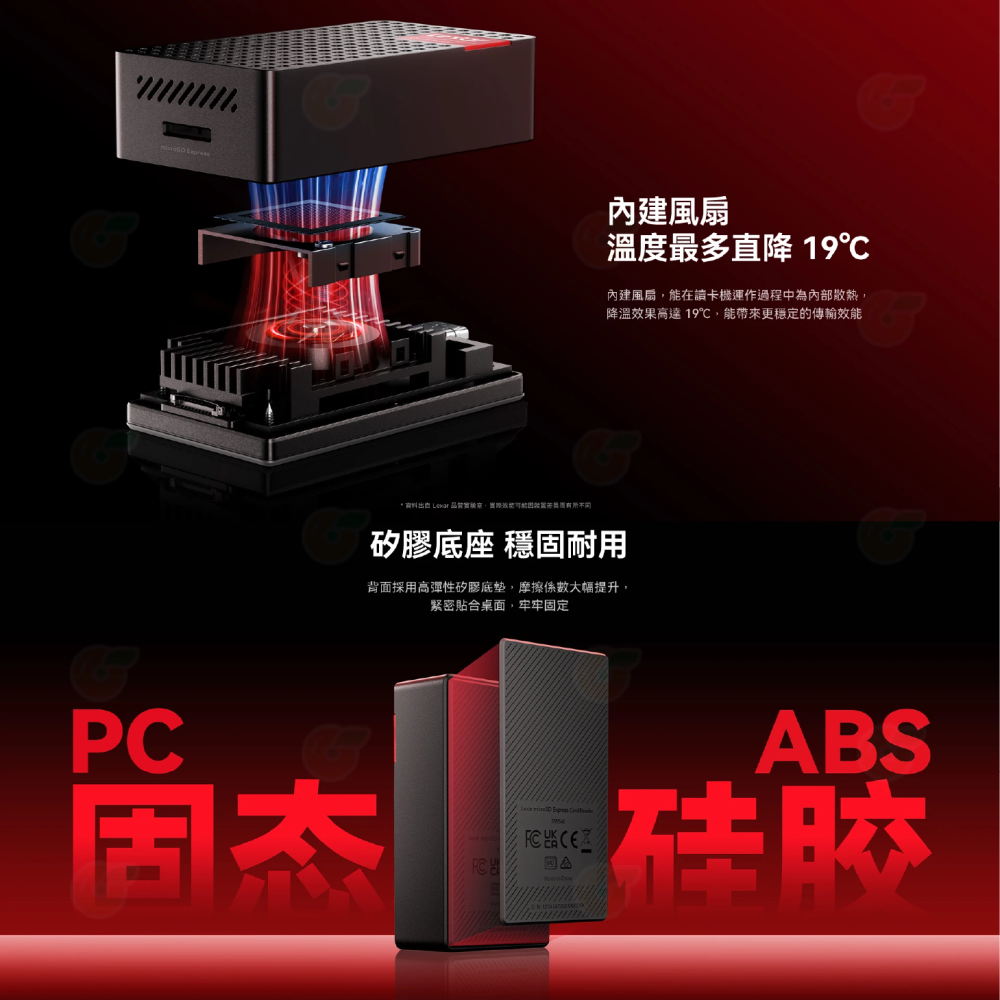 雷克沙 Lexar RW540 USB 3.2 Gen 2 microSDXC Express 記憶卡讀卡機-細節圖5