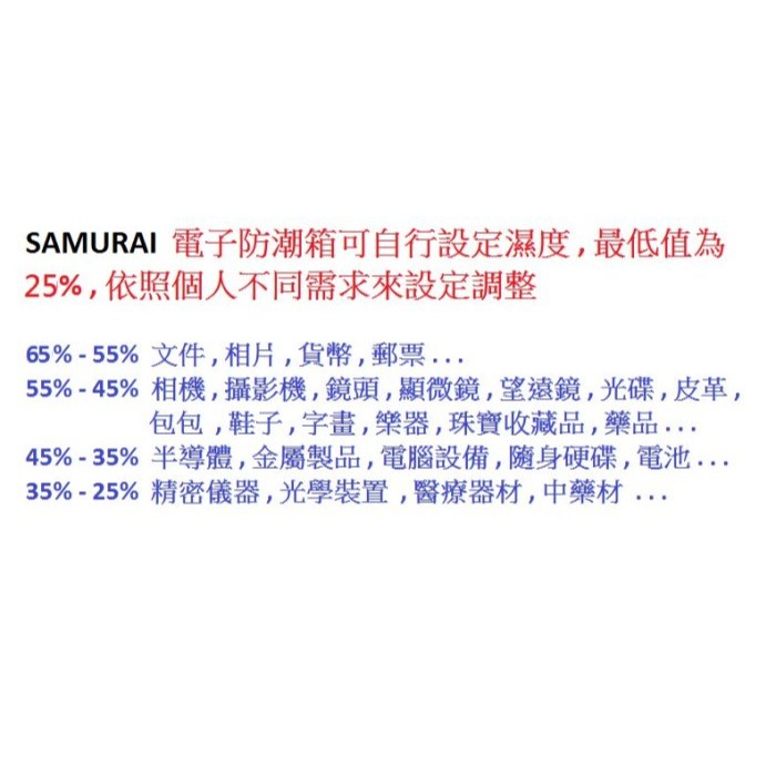 新武士 SAMURAI GP5-30L 電子 防潮箱 LCD 30公升 節電 5年保固 劉氏公司貨-細節圖5