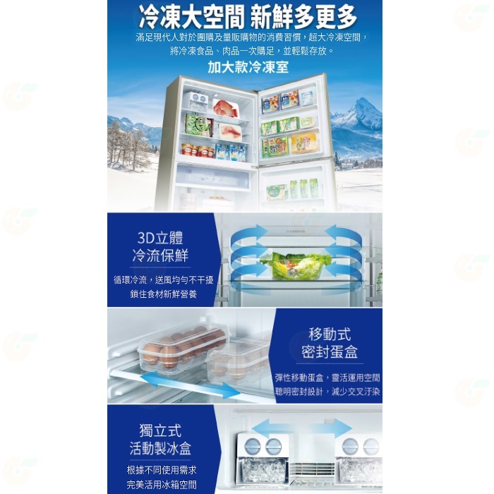 送好禮 含拆箱舊機回收 台灣三洋 SANLUX SR-V612B -3°C微凍室變頻電冰箱 606L 一級能效 急速冷凍-細節圖4