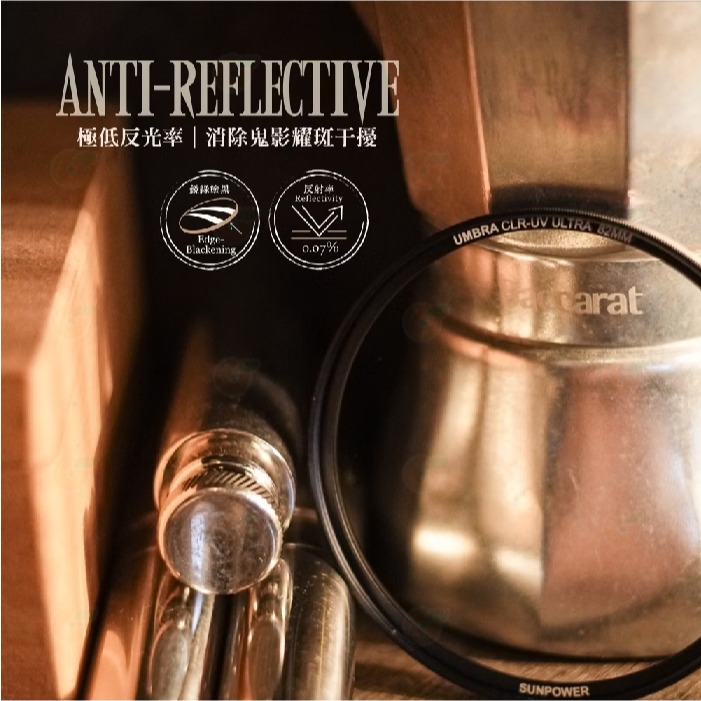 SUNPOWER UMBRA CLR-UV ULTRA 超低反射保護鏡 86mm 95mm UV濾鏡 高透光-細節圖6