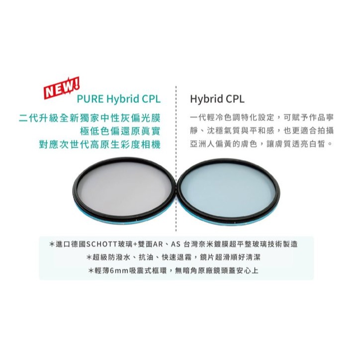 🌺STC PURE Hybrid CPL 49mm 二代 純淨極致透光偏光鏡 -0.5EV 保護鏡 原廠保固-細節圖3