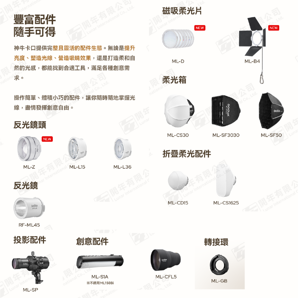 🧡 神牛 Godox ML80Bi 雙色溫 LED燈 變焦調光 分離式設計 神牛卡口 公司貨 補光燈 攝影燈 持續燈-細節圖6