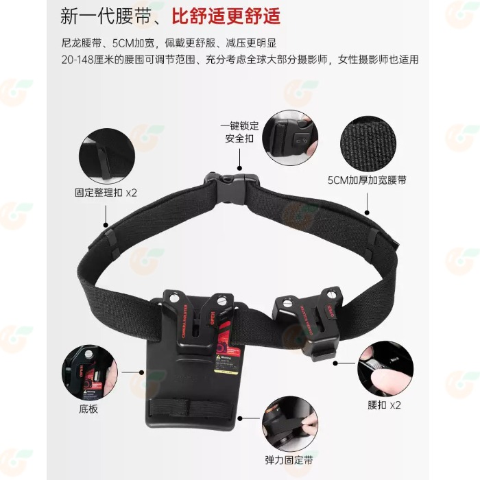 朗詩歌 LensGo bcamerab 50D LYNCA 力影佳 多功能相機腰扣 公司貨 攝影腰帶 快掛 單眼相機 適-細節圖7