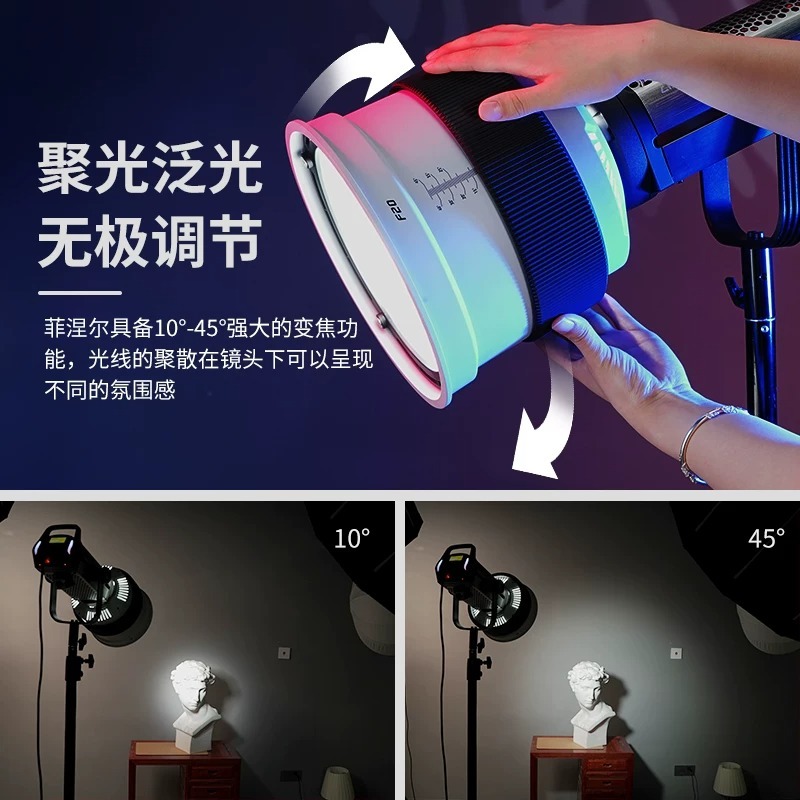 雷普曼 LIPPMANN F10 菲涅爾光學透鏡 變焦聚光筒 保榮卡口 聚光鏡頭 適用200W以下LED燈 棚燈 持續燈-細節圖2