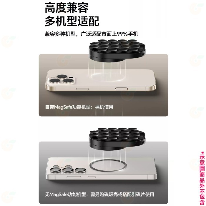Ulanzi S002 MA39 小吸盤磁吸支架 MagLock 多功能 桌面牆壁拍照神器 適用 手機 Vlog 直播-細節圖7