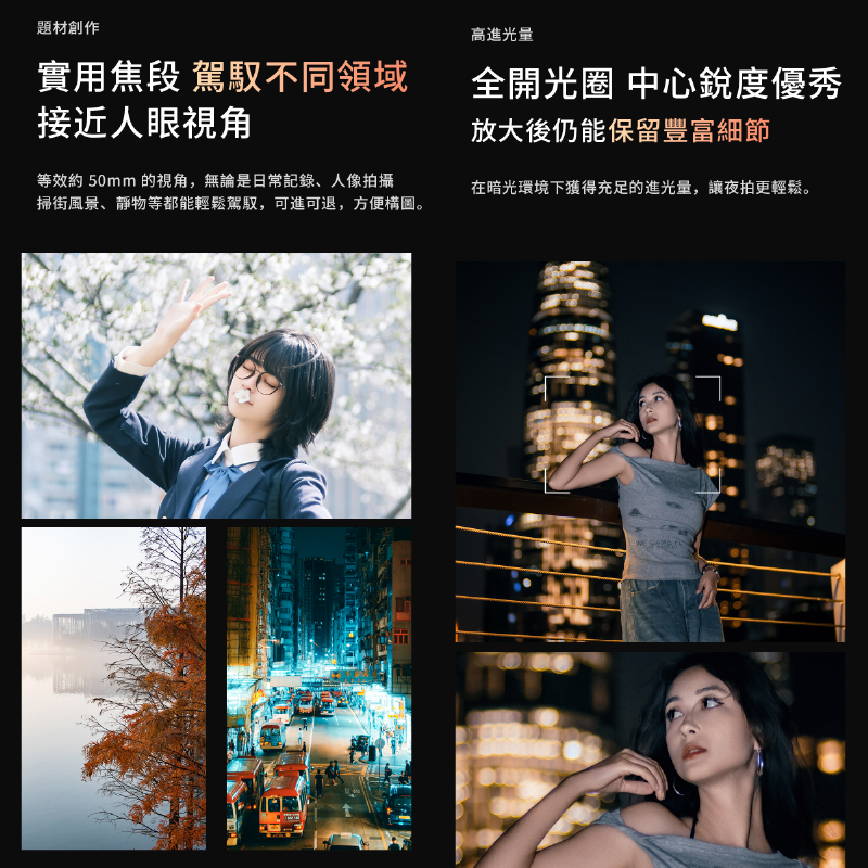 深光 SG-image MF 35mm F0.95 超大光圈 定焦鏡頭 手動 APS-C 公司貨 富士 SONY 夜景-細節圖5