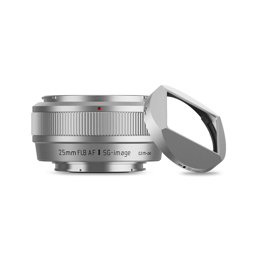 附遮光罩 深光 SG-image AF 25mm F1.8 自動對焦 定焦鏡頭 銀色 APS-C FUJIFILM 人像-細節圖2