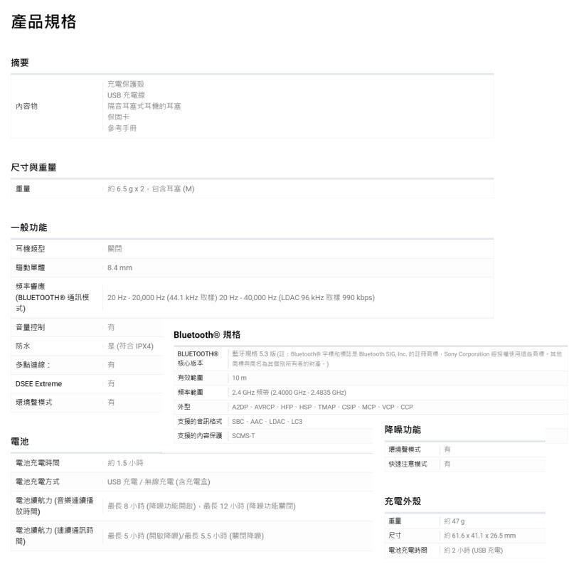 送收納袋SONY WF-1000XM6 旗艦 真無線藍牙耳機 降噪耳機 入耳式 防水 AI收音 公司貨-細節圖4