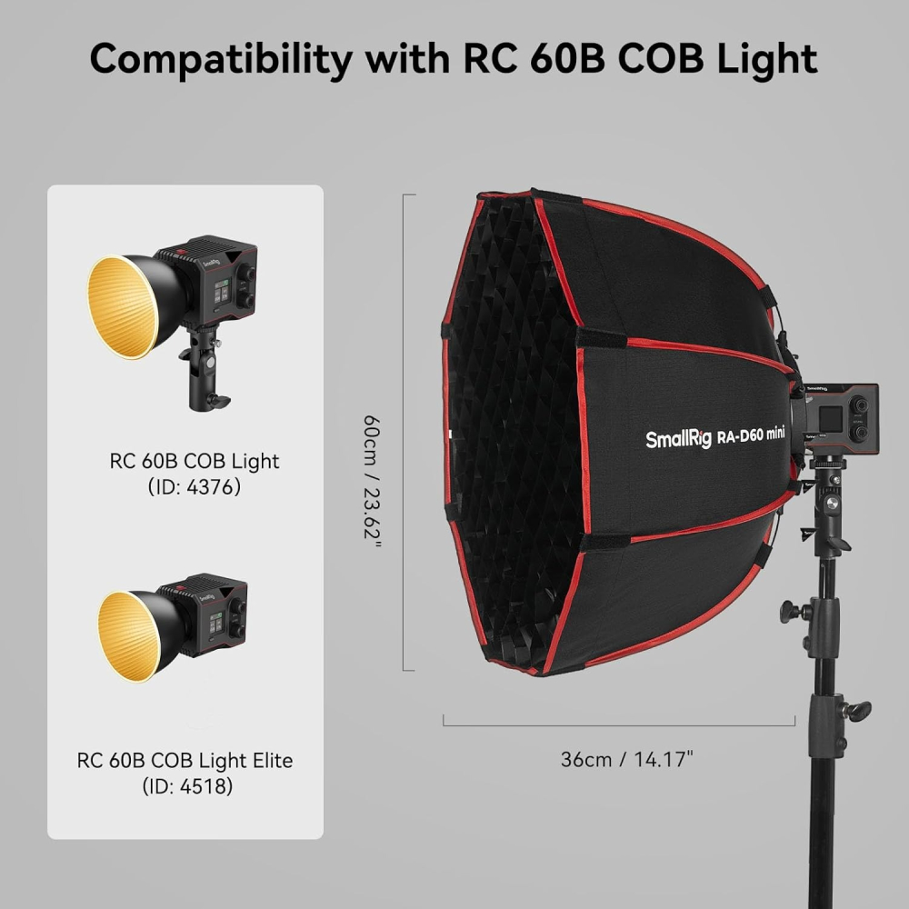 🙌 全新品特價 SmallRig 4358 RA-D30 mini 迷你拋物線柔光箱 CR 60B 專用 柔光罩-細節圖5