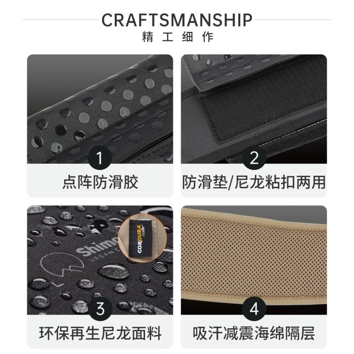 Shimoda Urban Explore Waist Belt 520-522 背包 腰帶 石墨灰 公司貨 防滑 加厚-細節圖3