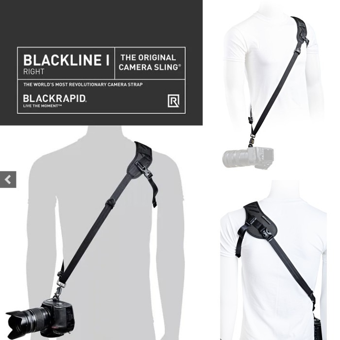 BlackRapid Blackline I Right 超透氣 黑化 相機背帶 公司貨 減壓 單肩 右手版-細節圖2