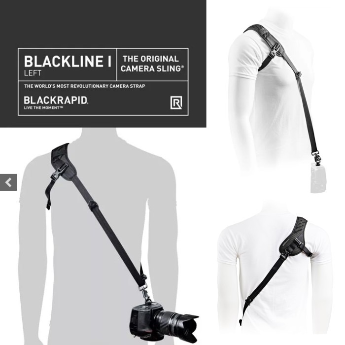 BlackRapid Blackline I Left 超透氣 黑化 相機背帶 公司貨 減壓 單肩 左撇子 左手版-細節圖2
