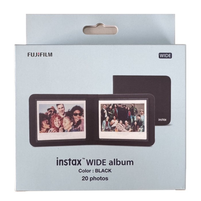 富士 FUJIFILM instax WIDE 寬幅 拍立得 底片 相本 相簿 相冊 黑色 可放20張底片-細節圖2