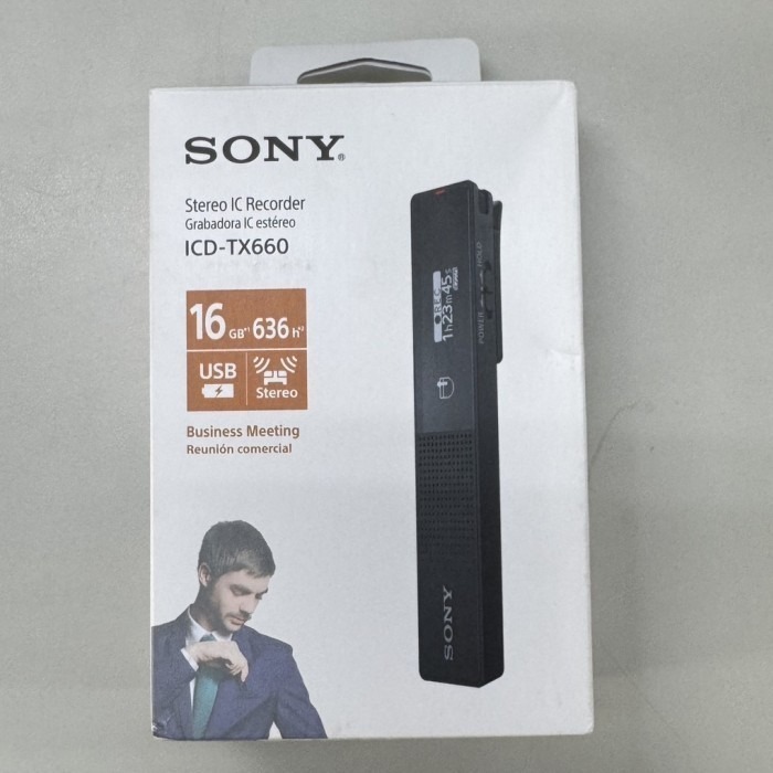 SONY ICD-TX660 輕薄 筆型 錄音筆 公司貨 16G 高清 降噪 錄音機 商務 密錄-細節圖2