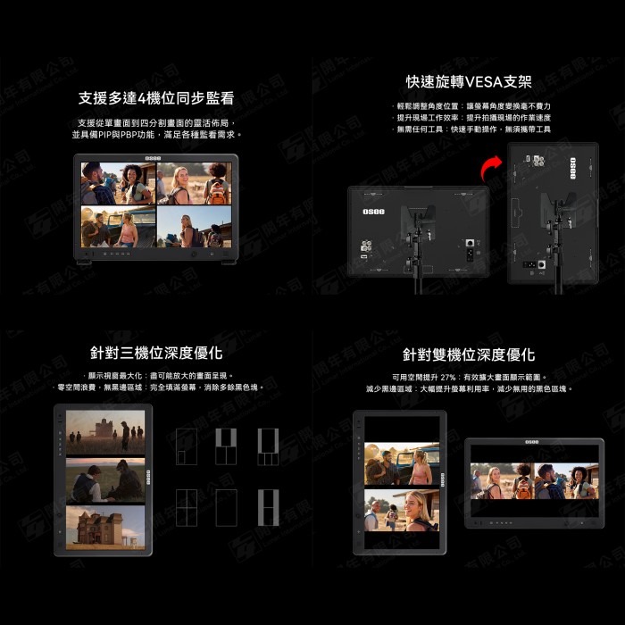 OSEE Mega 22S4 1500nits 高亮度 HDR 攝影 監看 螢幕 公司貨 SDI HDMI 外接 監視器-細節圖3