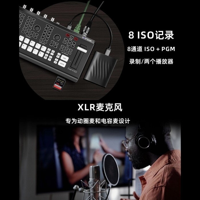 OSEE GoStream Duet 8 ISO SDI HDMI 8頻道 多機位 直播 切換 導播機 公司貨 導播台-細節圖3