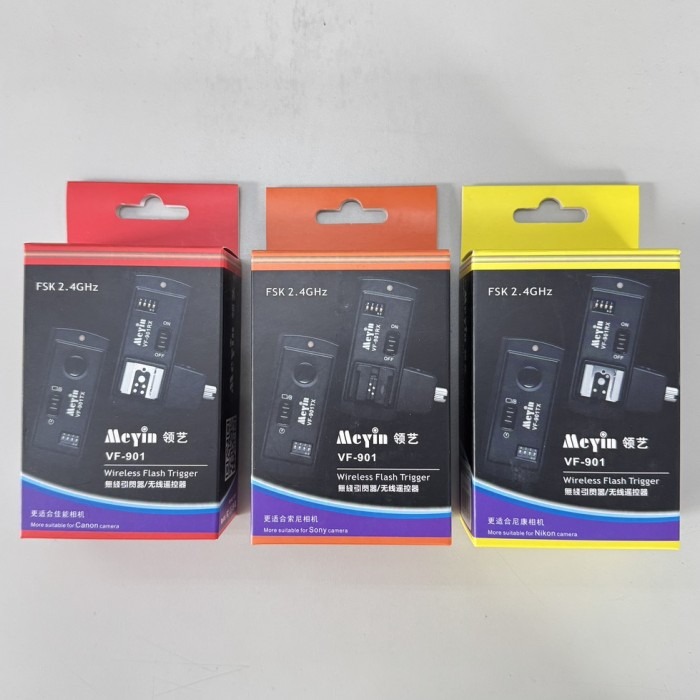 💥庫存品出清 Meyin VF-901 無線接收器 發射器+接收器 適用 Canon Nikon SONY-細節圖2
