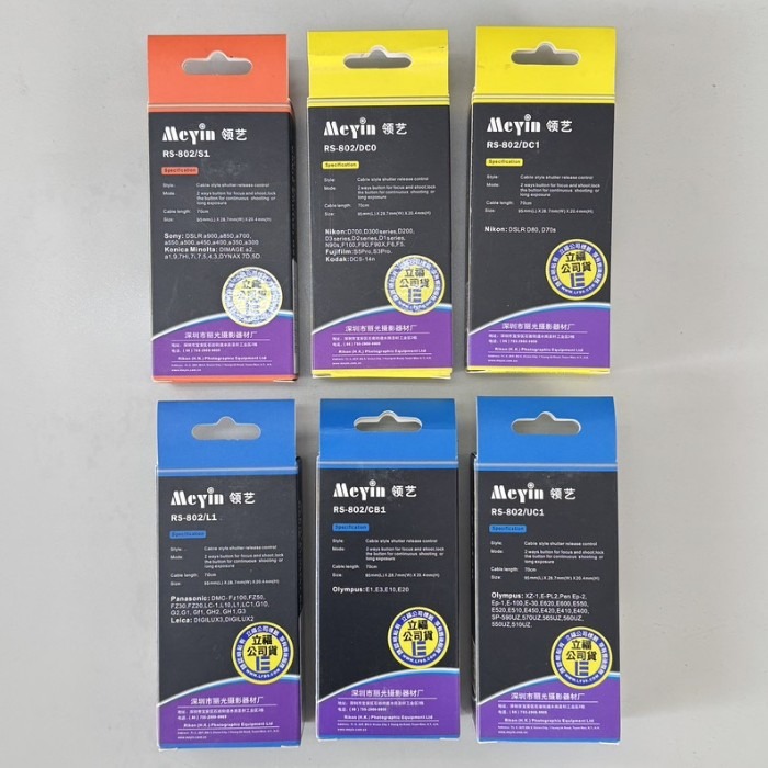 💥庫存品出清 Meyin RS-802 有線快門線 DC0 DC1 L1 S1 UC1 CB1 多款 相機 適用-細節圖3