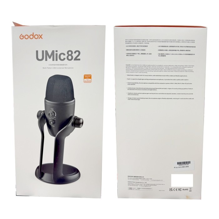 💥庫存品出清 Godox UMic82 桌上型多指向USB麥克風 公司貨 全指向 立體聲 雙指向 心型指向 直播 錄音-細節圖2