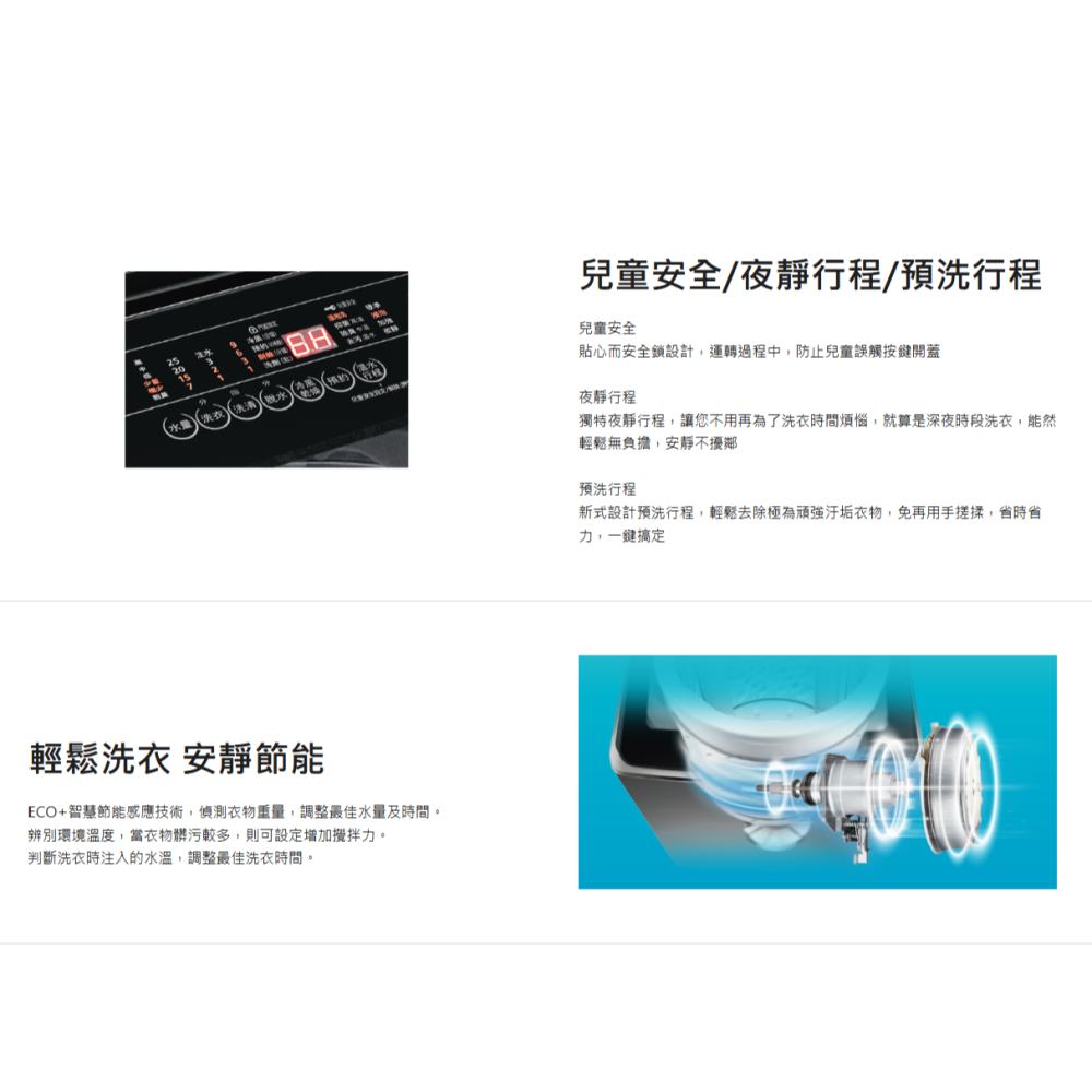 含拆箱定位+舊機回收 奇美家電 CHIMEI WS-P20LVS 變頻 直立式洗衣機 單槽 20KG 洗被單-細節圖3
