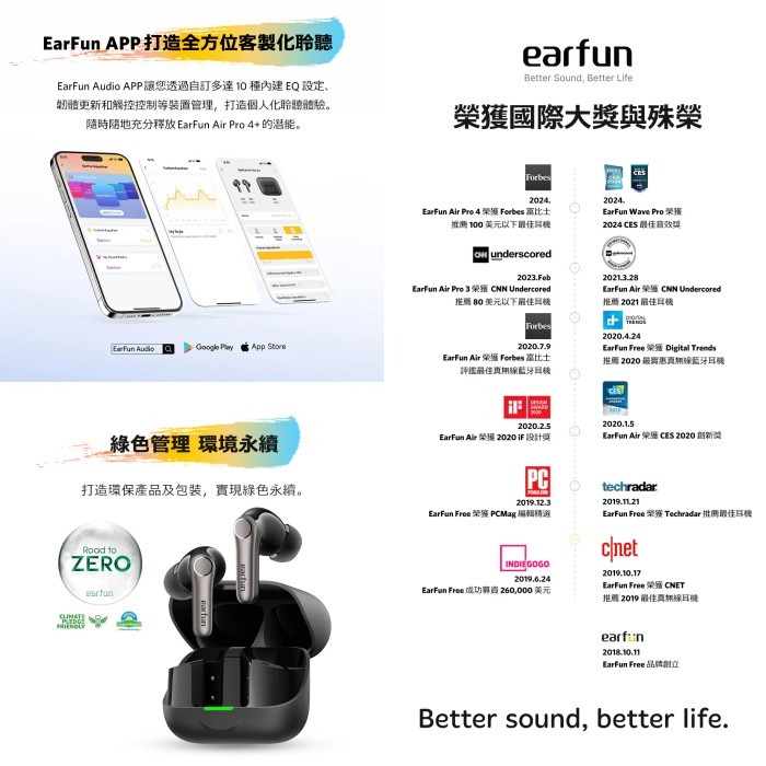 EarFun Air Pro 4+ 降噪真無線藍牙耳機 公司貨 入耳式 長續航 防水 快充 AI翻譯 遊戲模式-細節圖8