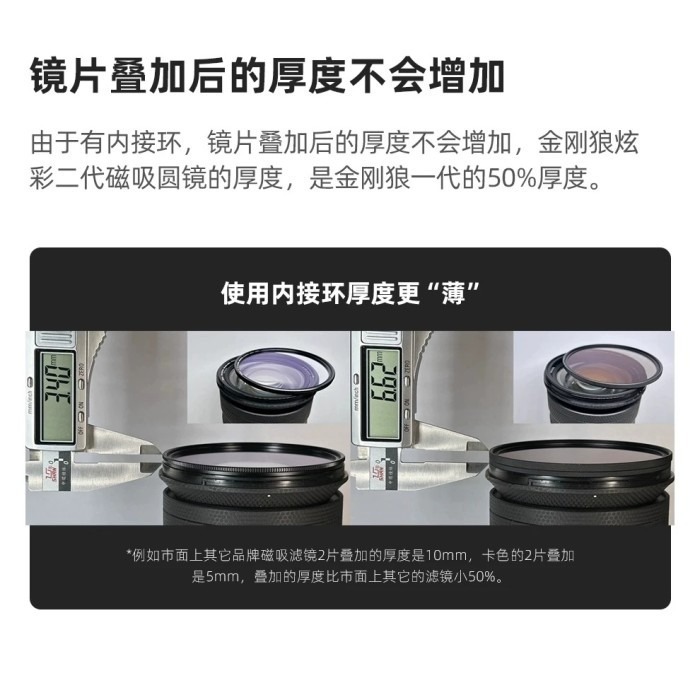 Kase KW Revolution Plus Black Mist 1/8 磁吸黑柔焦濾鏡 49mm-95mm-細節圖5