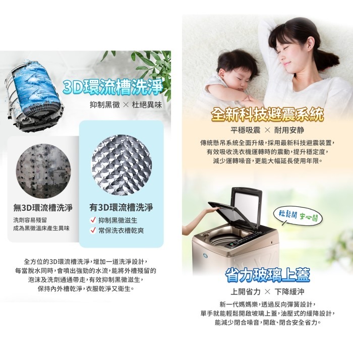 含拆箱定位+舊機回收 台灣三洋 SANLUX SW-V17N 變頻 直立 單槽 洗衣機 17kg 洗被單 槽洗淨-細節圖3