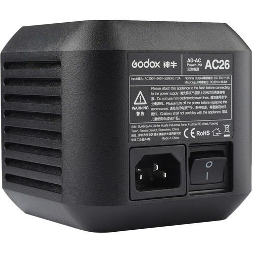 神牛 godox AD600pro-AC26 交流電變壓供電器 變壓器 AC電源 AC26 適用 AD600PROII-細節圖2
