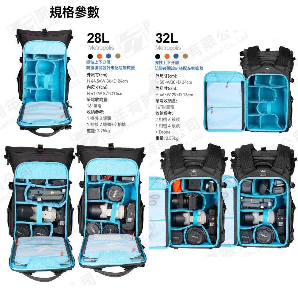 Summit Metropolis 摩登系列 捲蓋款 28L 32L 公司貨 筆電包 雙肩後背包 相機包 捲蓋 捲頂背包-細節圖5