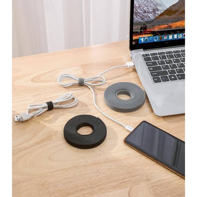 魔鬼氈理線帶(5米)魔鬼氈 束線帶 束帶魔術貼 理線帶 整線帶 電線收納 可自由剪裁 數據線 收納 電線 束帶 活動束帶-細節圖4