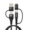 《寶利威爾》專業四合一PD 適用安卓蘋果  USB-A+C+Lightning  快充線 充電線 快充 安卓-規格圖9