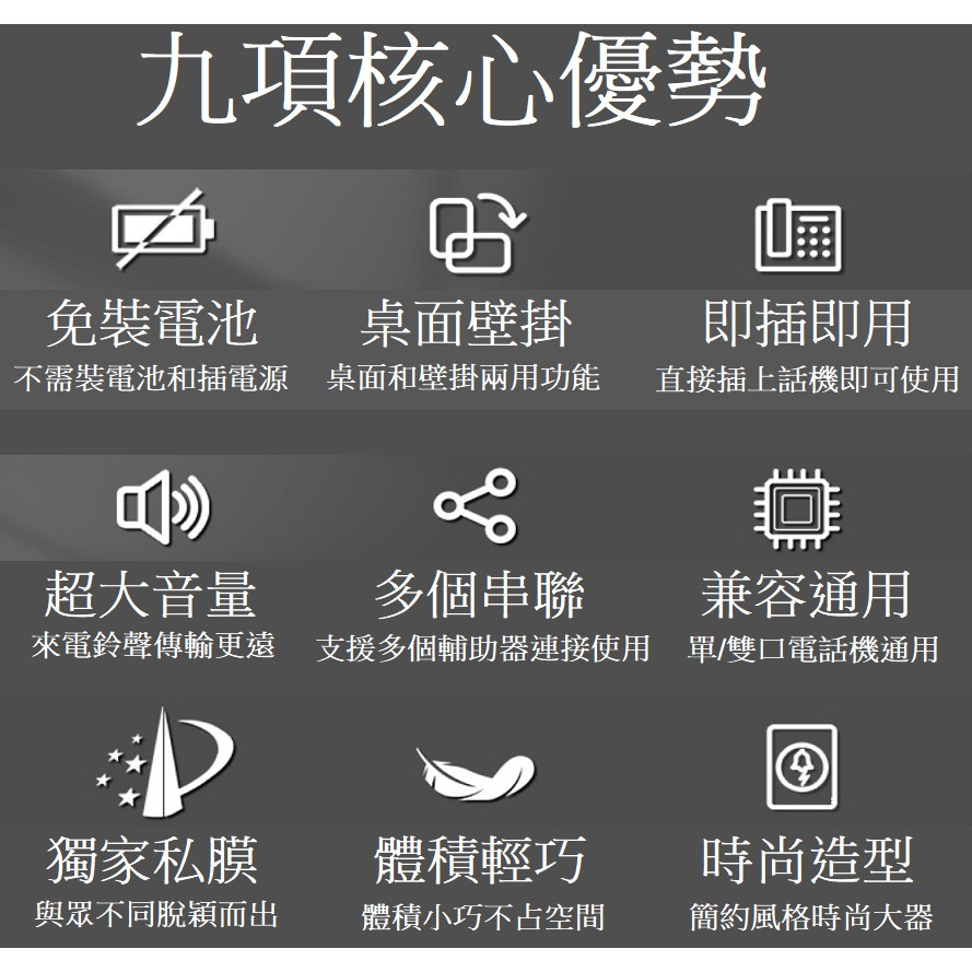 電話鈴聲放大器 電話 來電 放大 電話輔助鈴 鈴聲擴大器 老人重聽 電話鈴聲放大器 鈴聲放大 台灣現貨-細節圖7