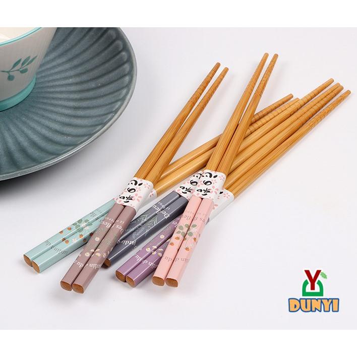 【惇毅本舖】質感馬卡龍色竹筷 日式筷子 天然竹筷 (五雙筷子組)-細節圖4