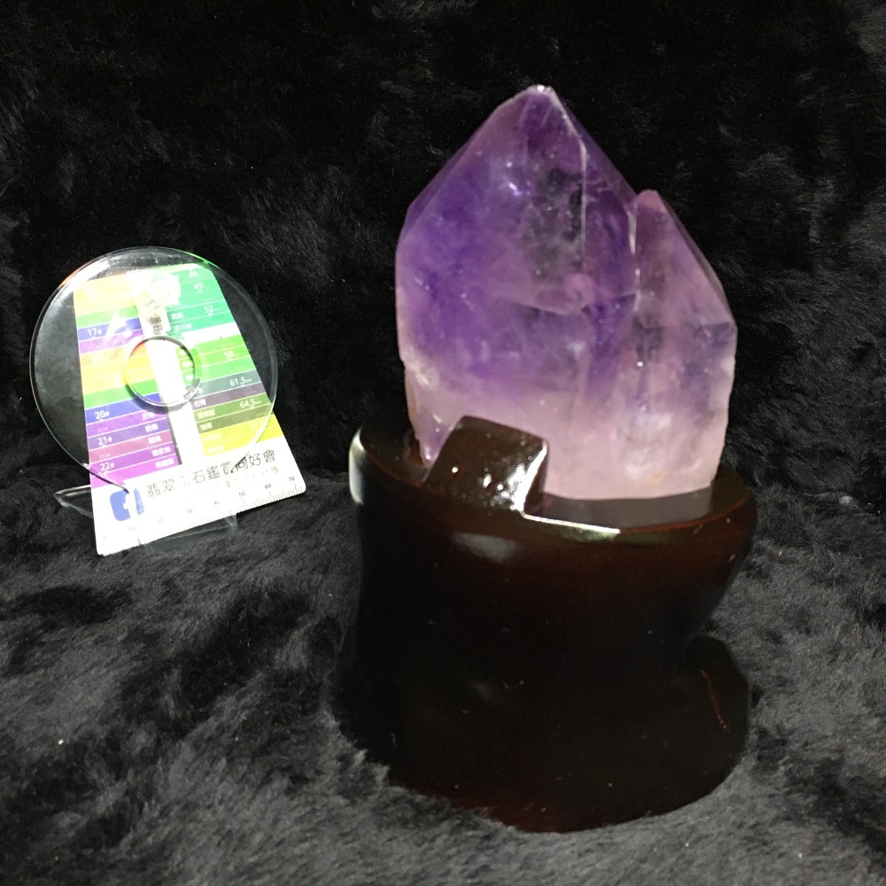 紫骨幹水晶含座高164mm-細節圖2
