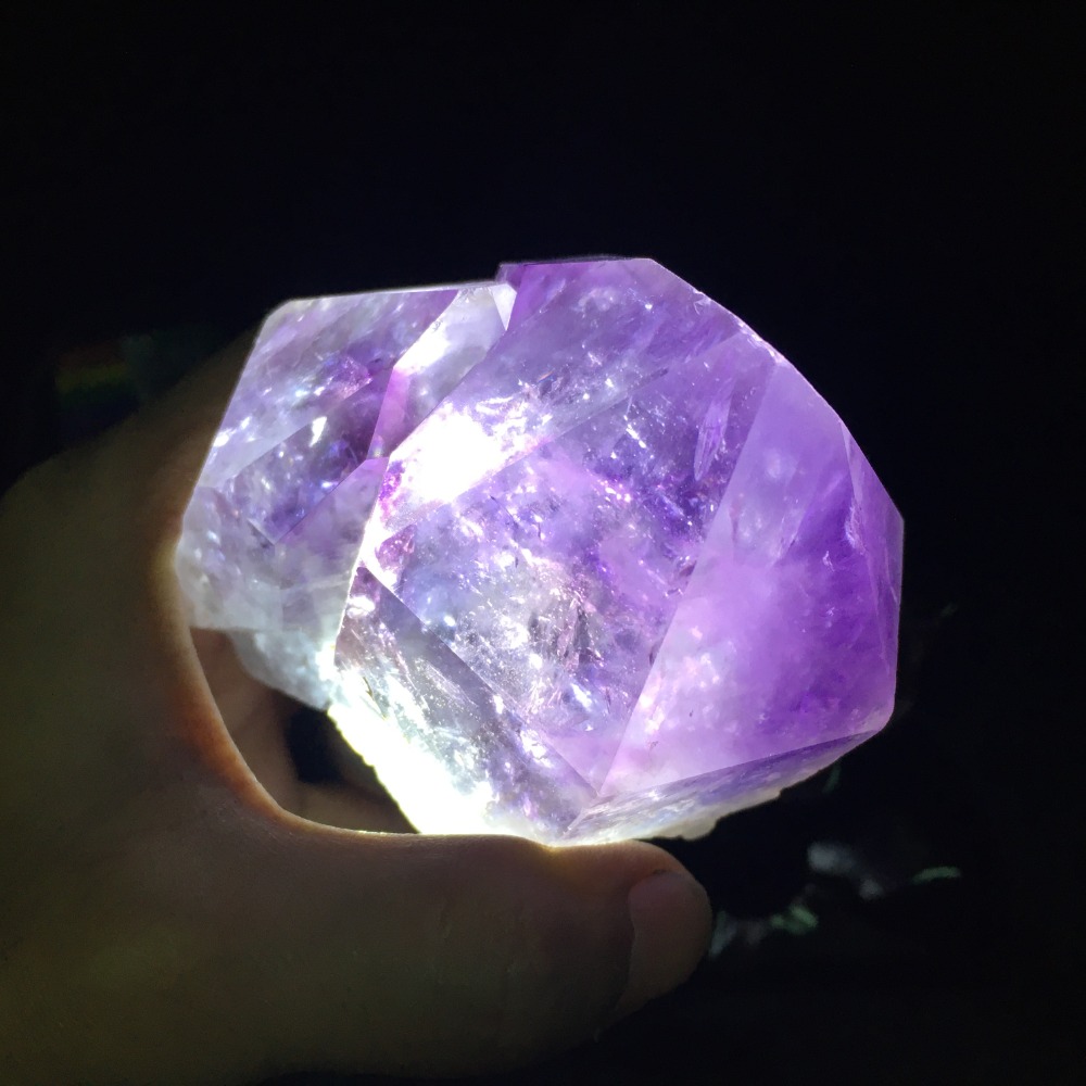 紫骨幹水晶含座高164mm-細節圖4