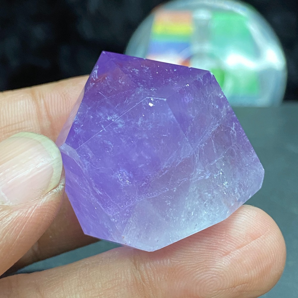 紫水晶小晶柱48.3g高36.2mm-細節圖3