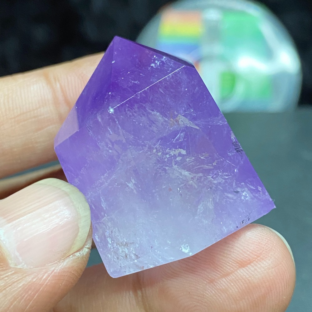 紫水晶小晶柱48.3g高36.2mm-細節圖4