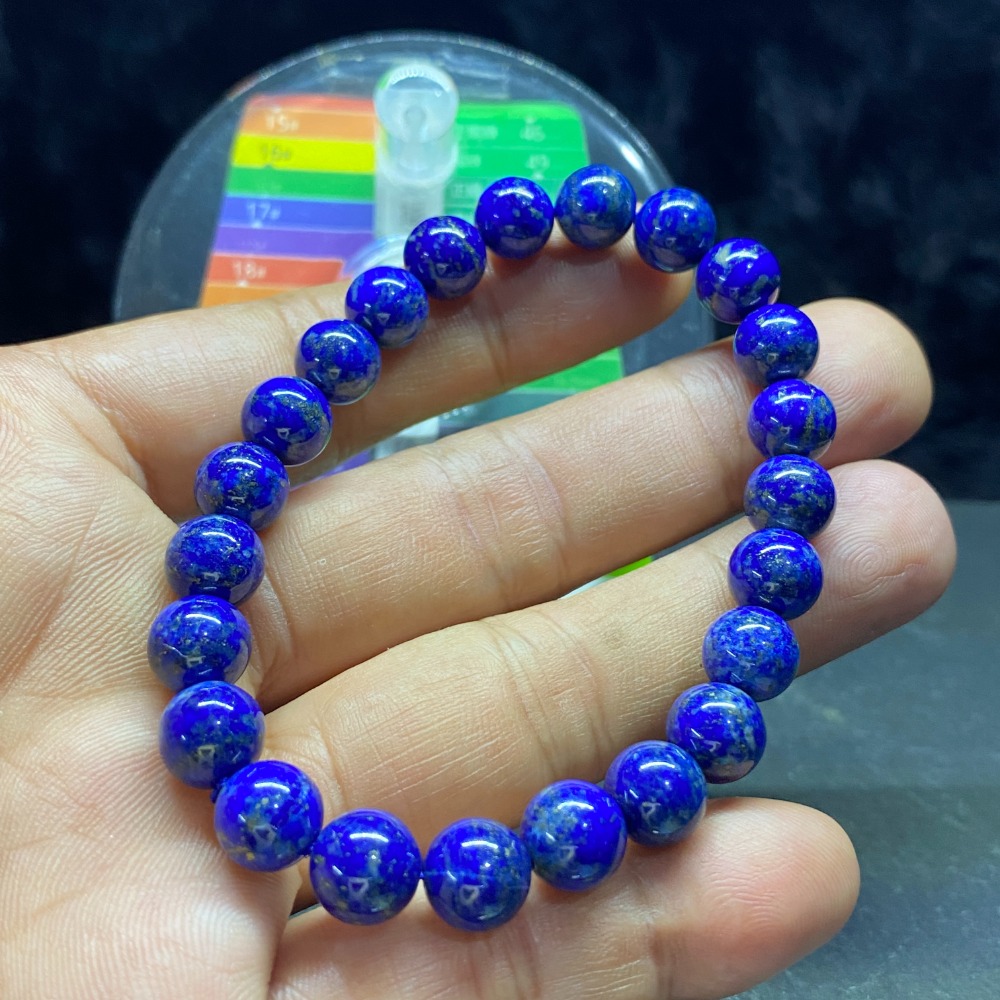 青金石8mm手珠重24.3g-細節圖2