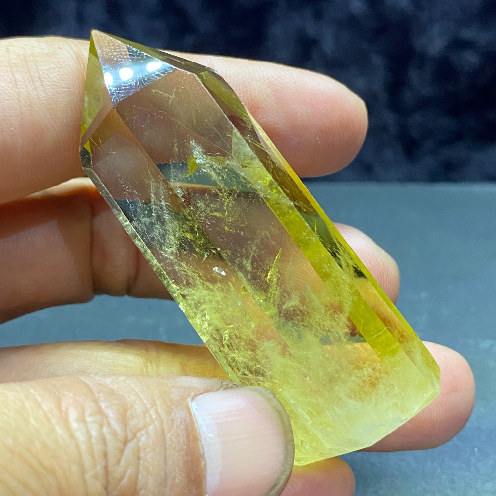 黃水晶帶藍針44.9g高67.3mm-細節圖5