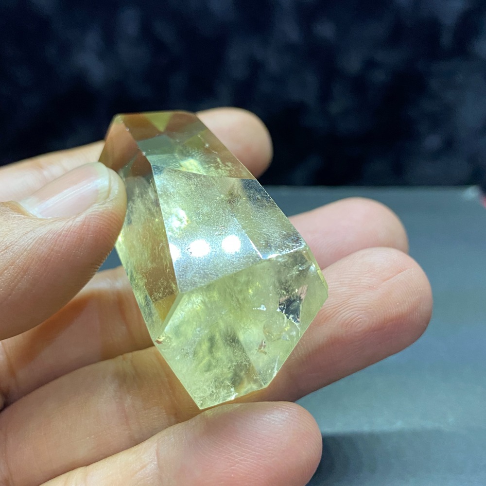 黃水晶柱帶藍針58.2g高59.1mm-細節圖4